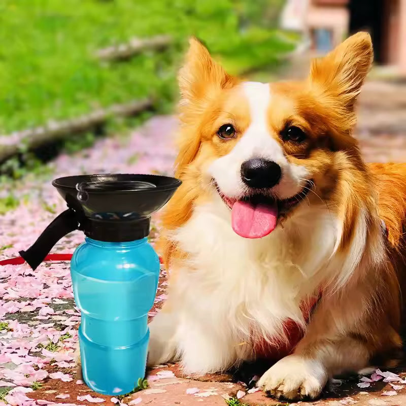 Botella Paseo Feliz – Agua Portátil para Mascotas