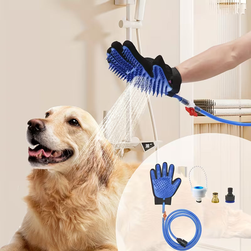 Guante Ducha Masajeador 2 en 1 para Mascotas